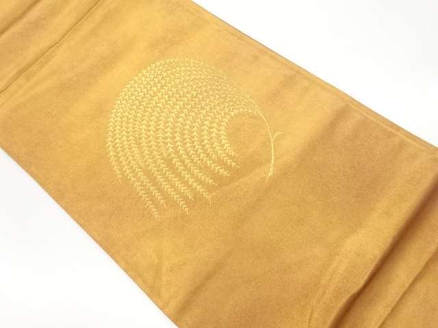 JAPANESE KIMONO / VINTAGE FUKURO OBI / WOVEN ABSTRACT PLANTS